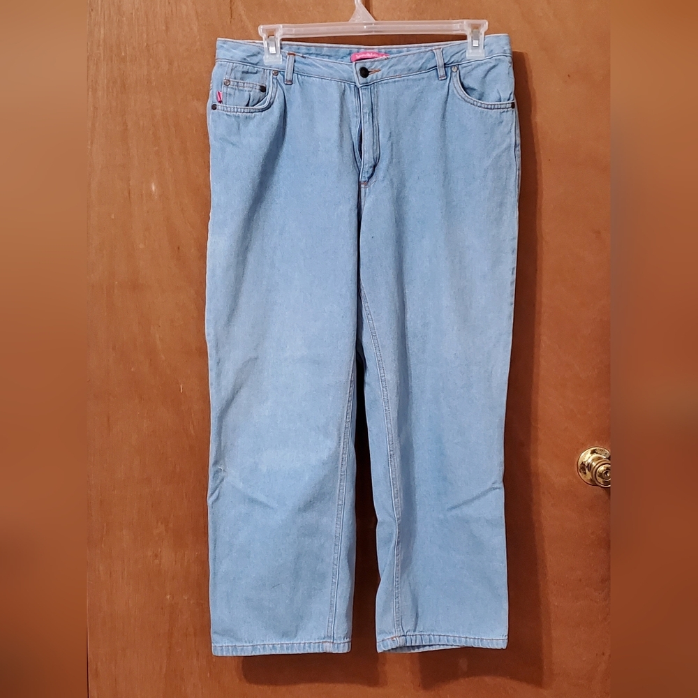 Woman Within Natural Fit 14WP Light Blue Jeans